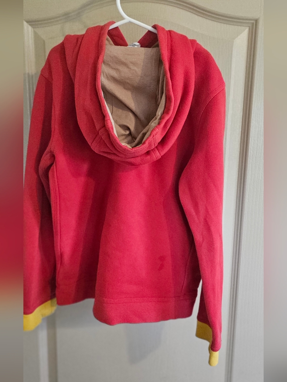 Nike Pullover Hoodie Sweatshirt Training Animal Print Red & Yellow Size Med - Picture 6 of 7